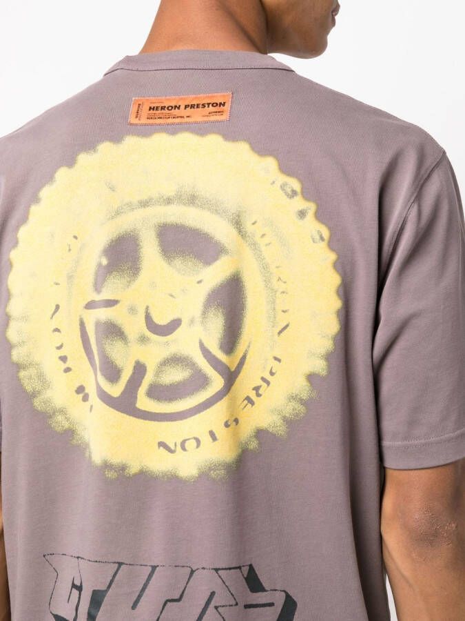 Heron Preston T-shirt met logoprint Grijs
