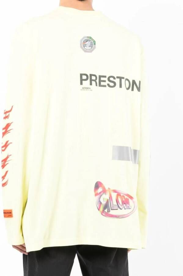 Heron Preston T-shirt met print Geel