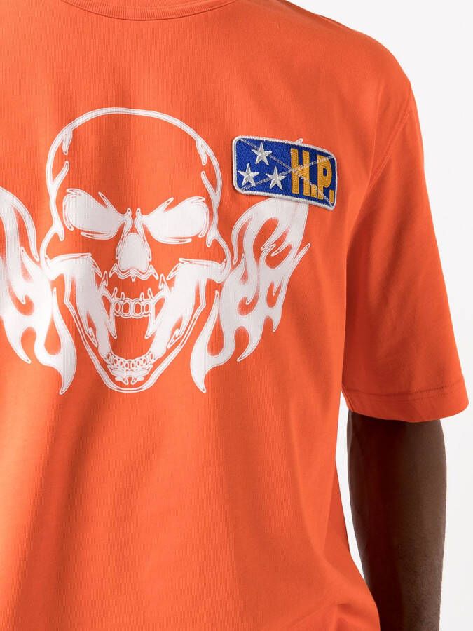 Heron Preston T-shirt met print Oranje