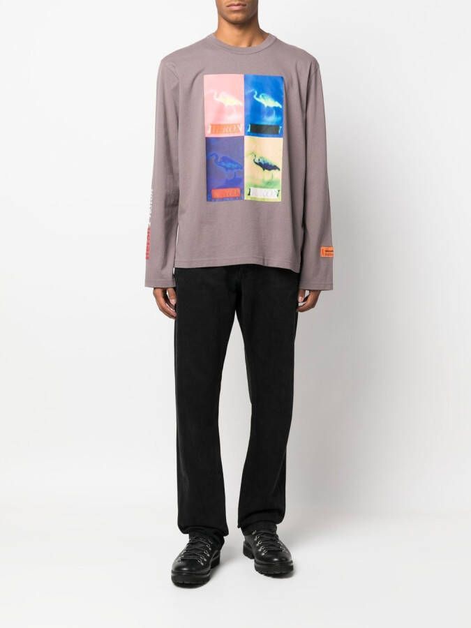 Heron Preston Top met logoprint Grijs