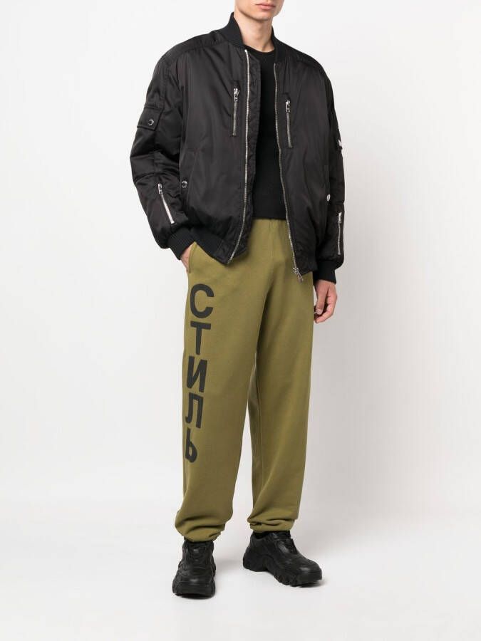 Heron Preston Trainingsbroek met logoprint Groen