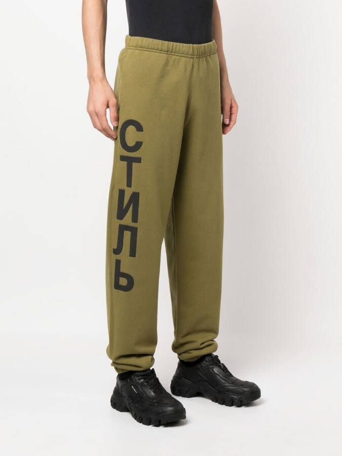 Heron Preston Trainingsbroek met logoprint Groen