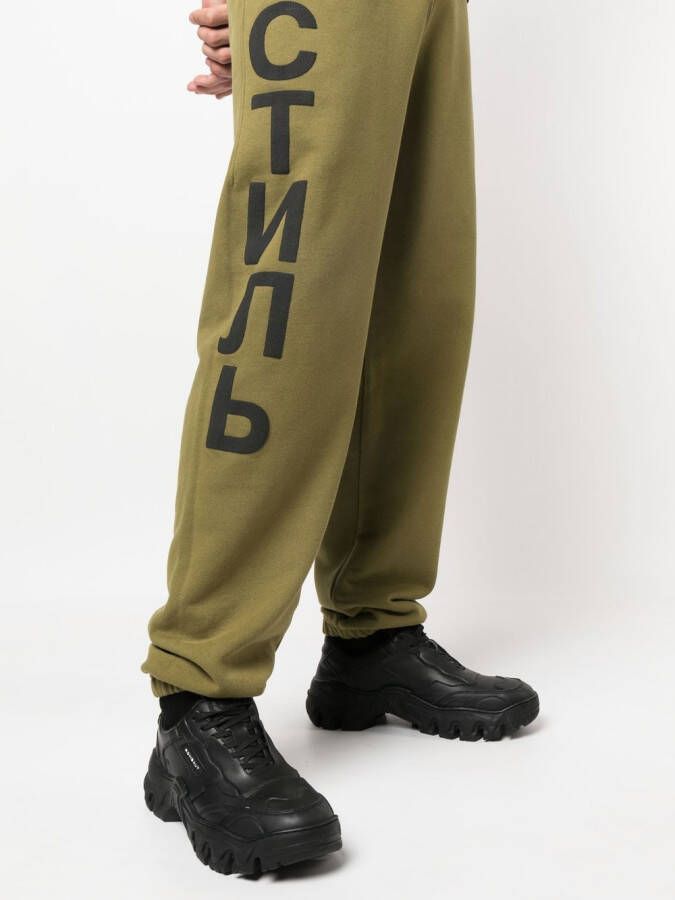Heron Preston Trainingsbroek met logoprint Groen