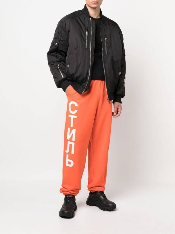 Heron Preston Trainingsbroek met logoprint Oranje