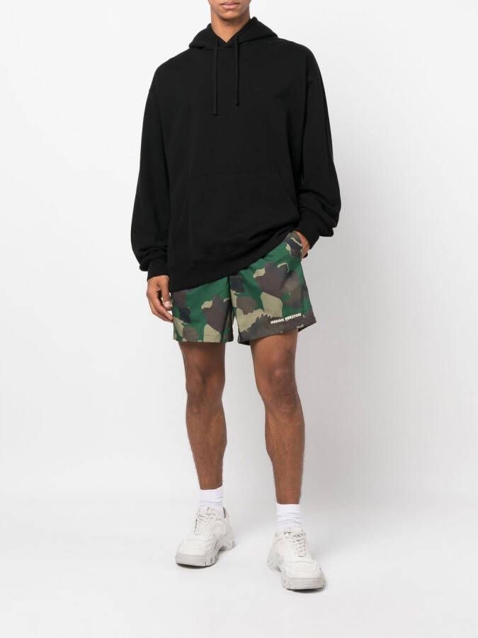Heron Preston Trainingsshorts met camouflageprint Groen