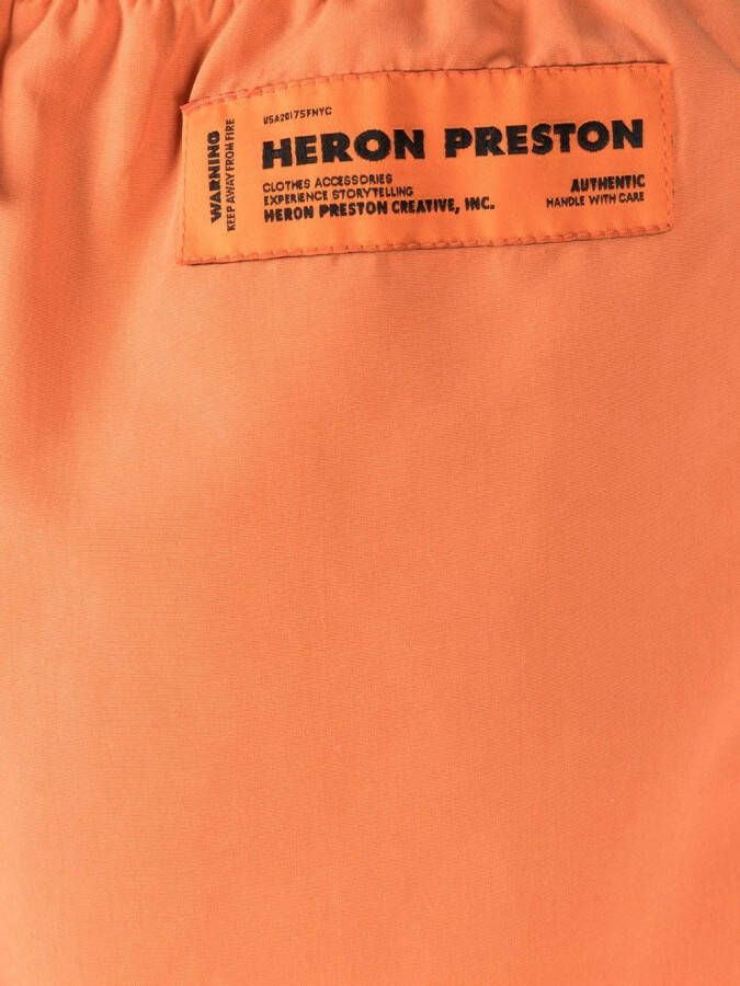 Heron Preston Zwembroek met logopatch Oranje