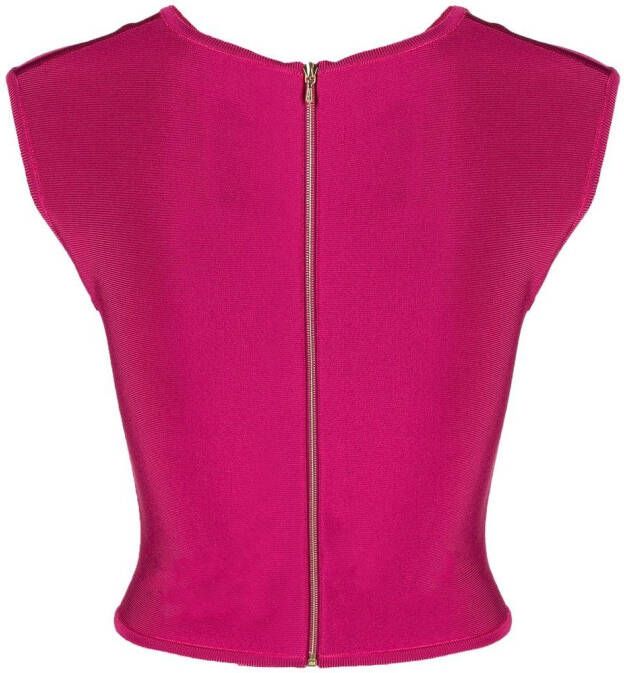 Herve L. Leroux Cropped top Paars
