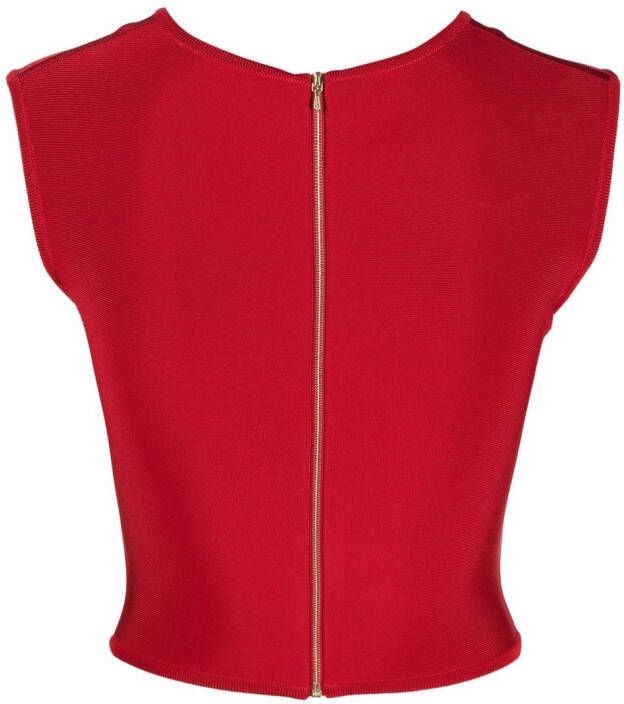 Herve L. Leroux Cropped top Rood