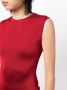 Herve L. Leroux Mouwloze mini-jurk Rood - Thumbnail 5
