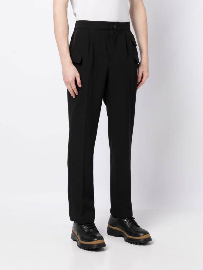 Hevo Broek met toelopende pijpen Zwart
