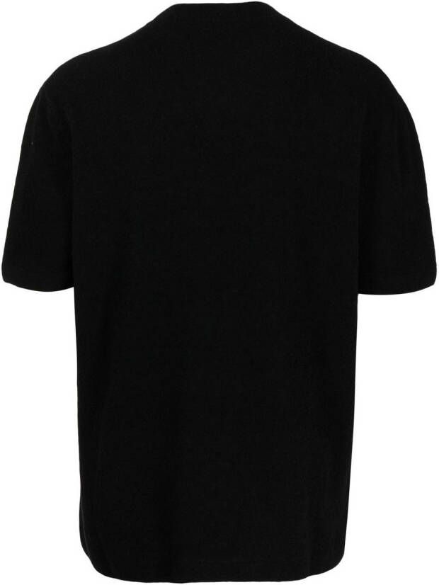 Hevo Gebreid T-shirt Zwart