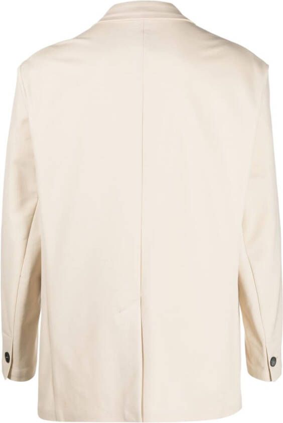 Hevo Blazer met enkele rij knopen Beige