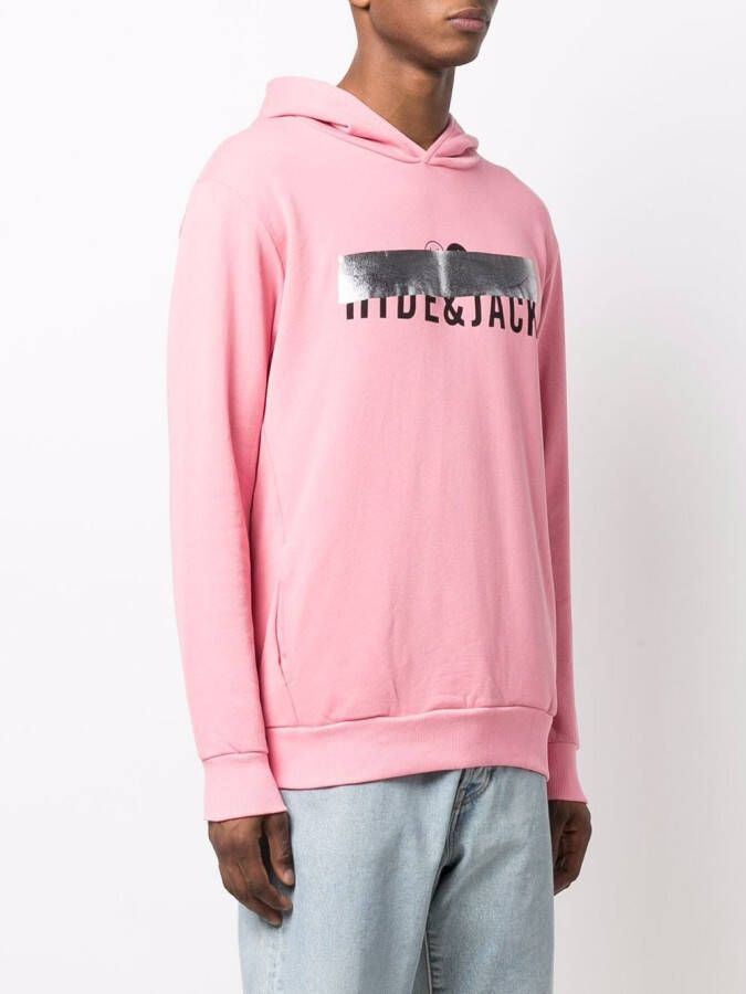 Hide&Jack Hoodie met logoprint Roze