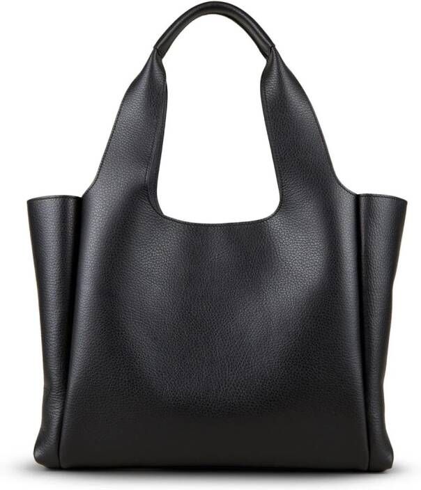 Hogan Leren shopper Zwart