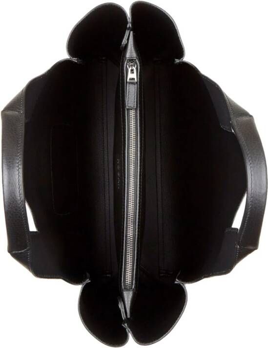 Hogan Leren shopper Zwart