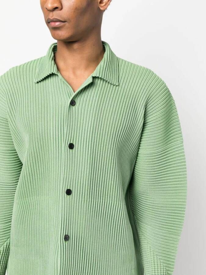 Homme Plissé Issey Miyake Button-up overhemd Groen