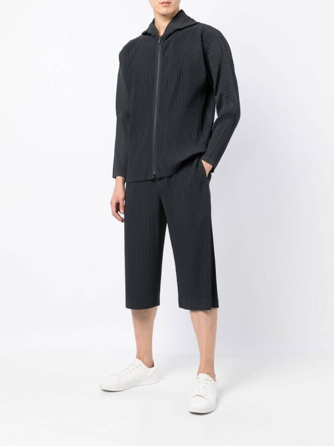 Homme Plissé Issey Miyake Geplooide shorts Zwart