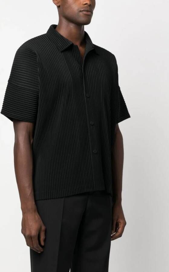 Homme Plissé Issey Miyake Overhemd met kraag Zwart