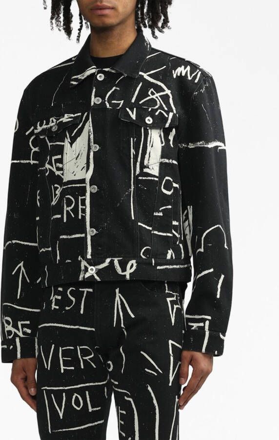 Honey Fucking Dijon Bomberjack met grafische print Zwart