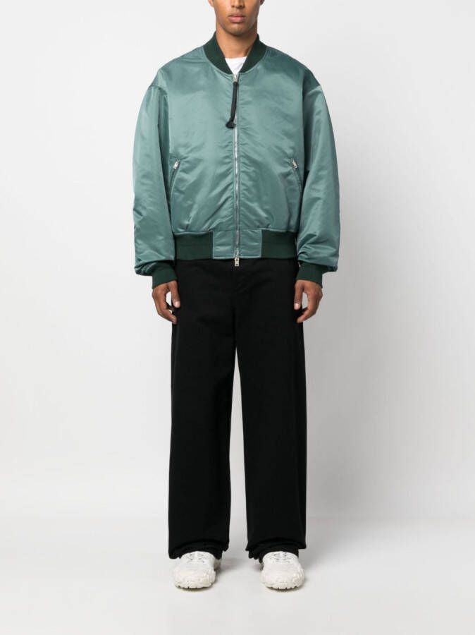 Honey Fucking Dijon Bomberjack met logoprint Groen
