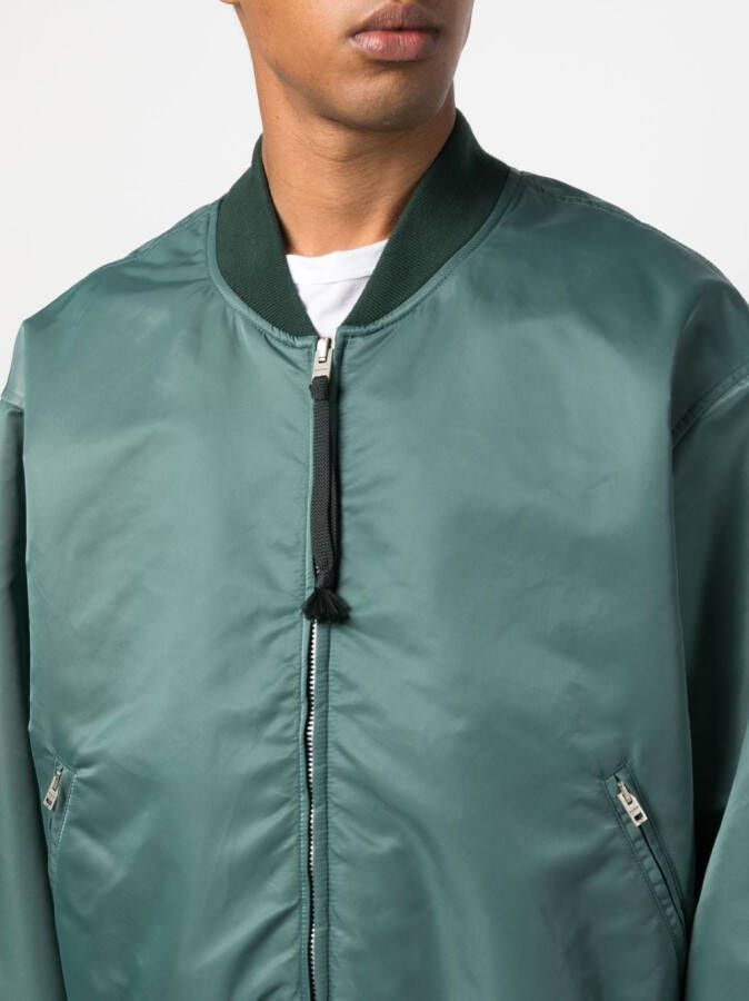 Honey Fucking Dijon Bomberjack met logoprint Groen