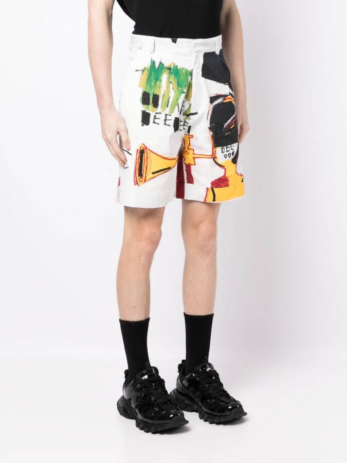 Honey Fucking Dijon Shorts met print Wit