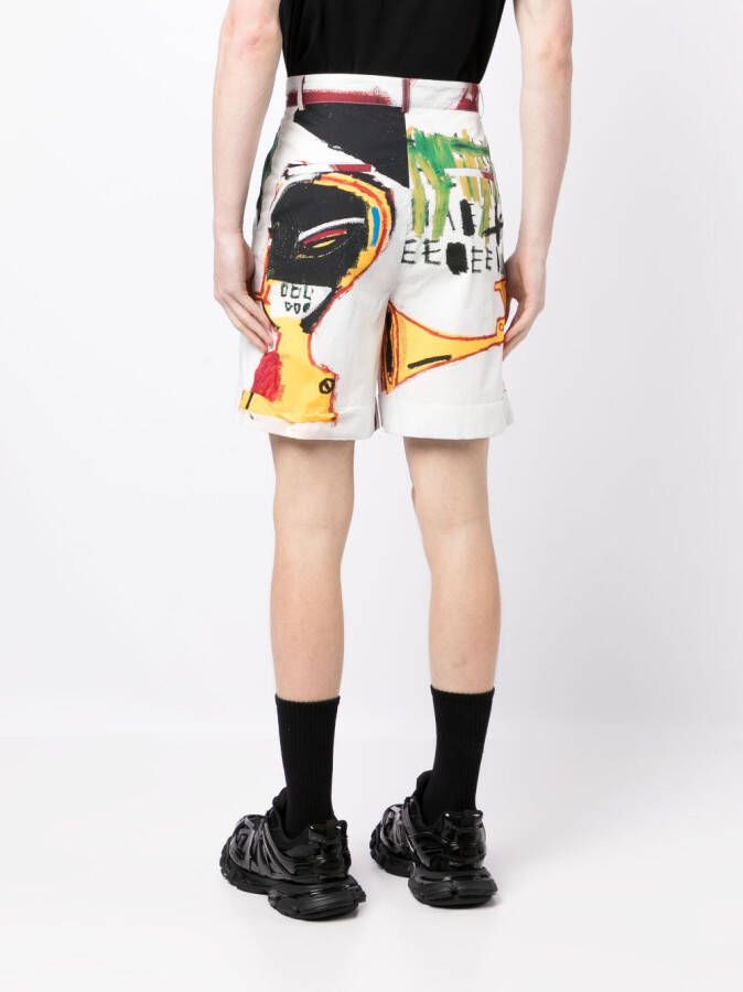 Honey Fucking Dijon Shorts met print Wit