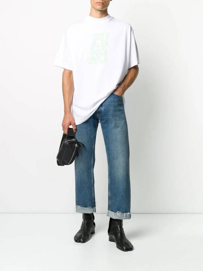 Honey Fucking Dijon T-shirt met tekst Wit