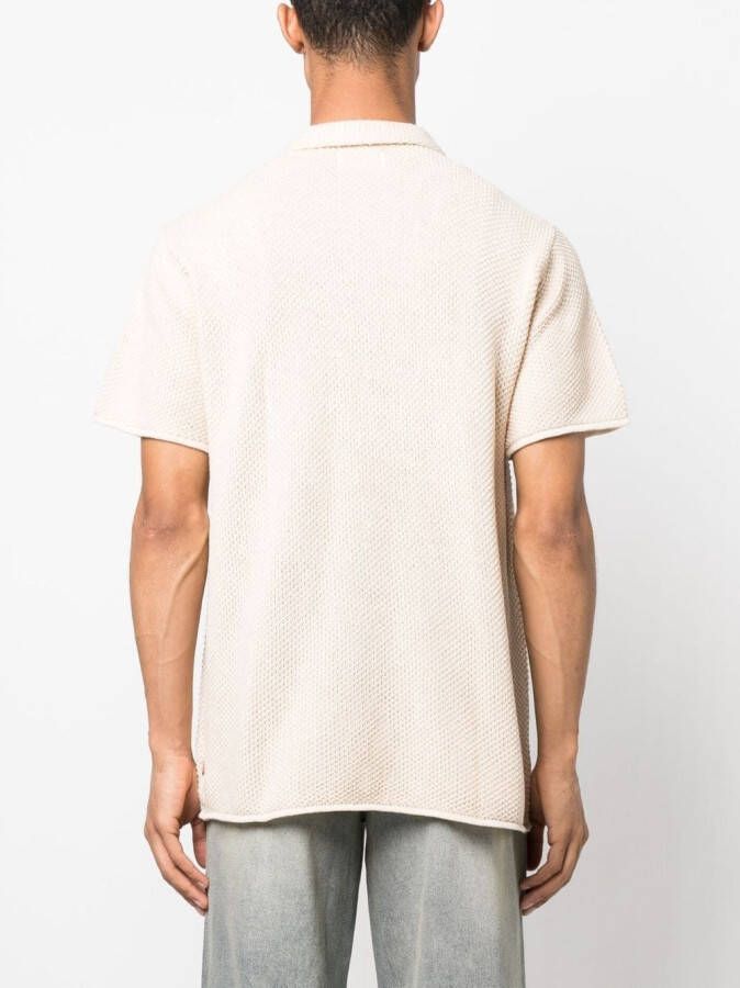 Honor The Gift Knit H Button Up Beige