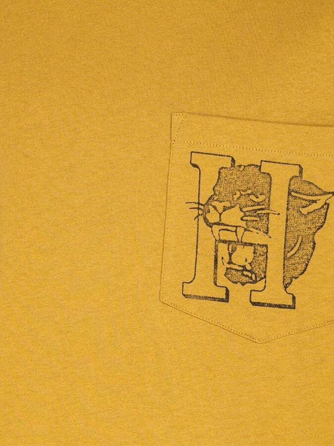 Honor The Gift T-shirt met zakdetail Geel