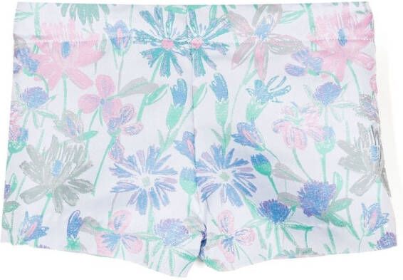 Hucklebones London Shorts met bloemenprint Blauw