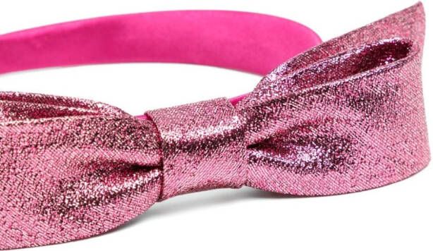 Hucklebones London Haarband met metallic-effect Roze
