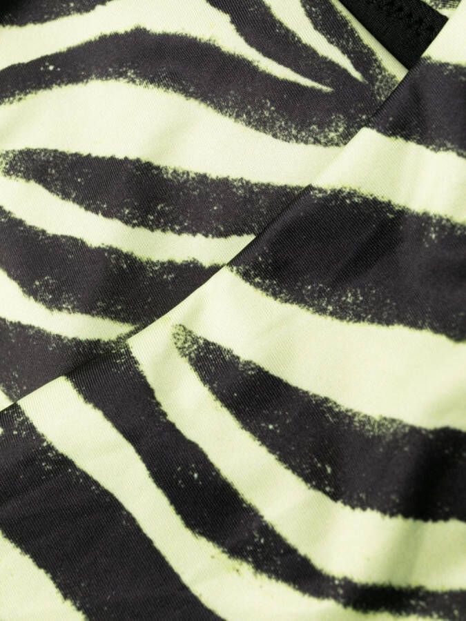 HUGO Badpak met zebraprint Zwart