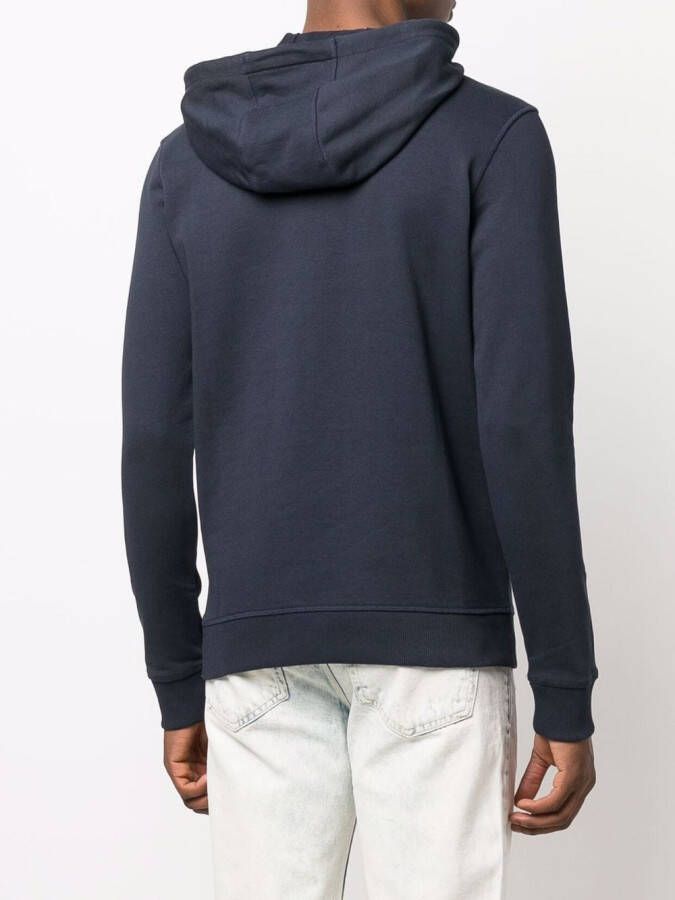 HUGO Hoodie met logopatch Blauw
