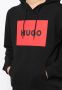 HUGO Hoodie met logoprint Zwart - Thumbnail 4