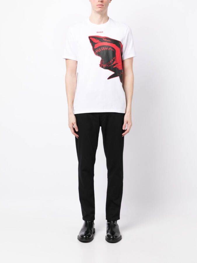 HUGO Jeans met logopatch Zwart