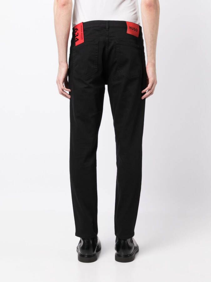 HUGO Jeans met logopatch Zwart
