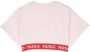 HUGO KIDS Cropped T-shirt Roze - Thumbnail 2