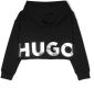 HUGO KIDS Hoodie met logoprint Zwart - Thumbnail 2