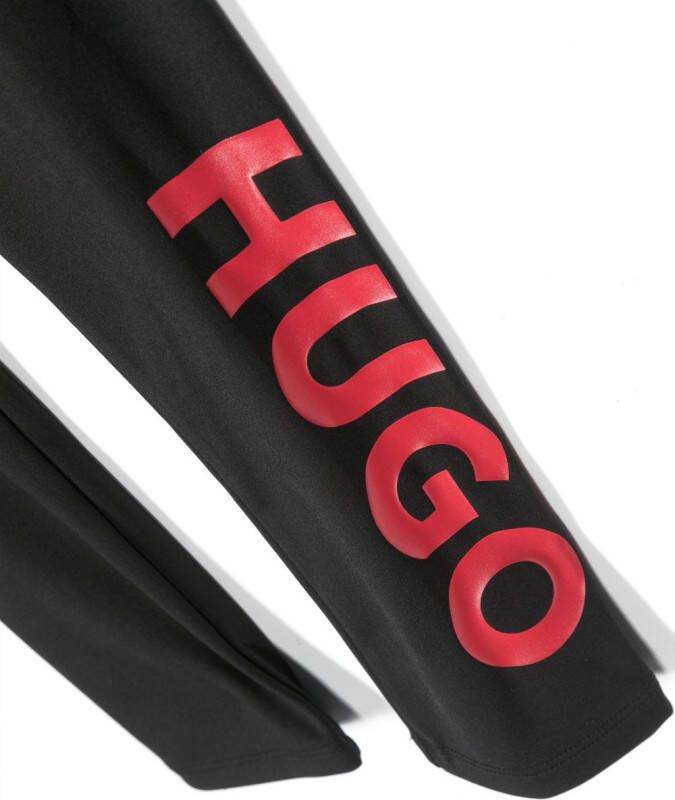 HUGO KIDS Legging met logoprint Zwart