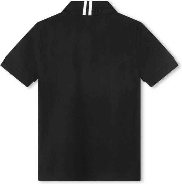 HUGO KIDS Poloshirt met logoprint Zwart