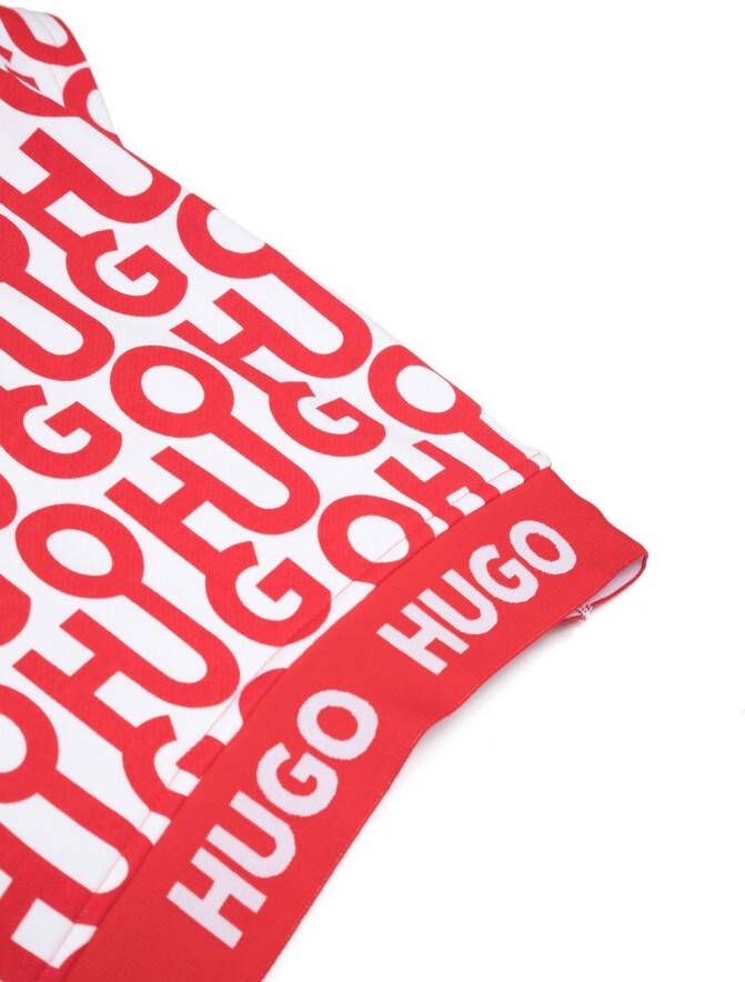 HUGO KIDS Spencer met logoprint Wit