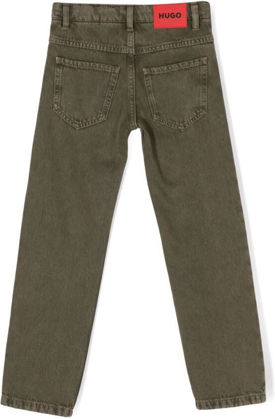 HUGO KIDS Straight jeans Groen