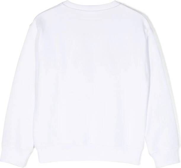 HUGO KIDS Sweater met geborduurd logo Wit