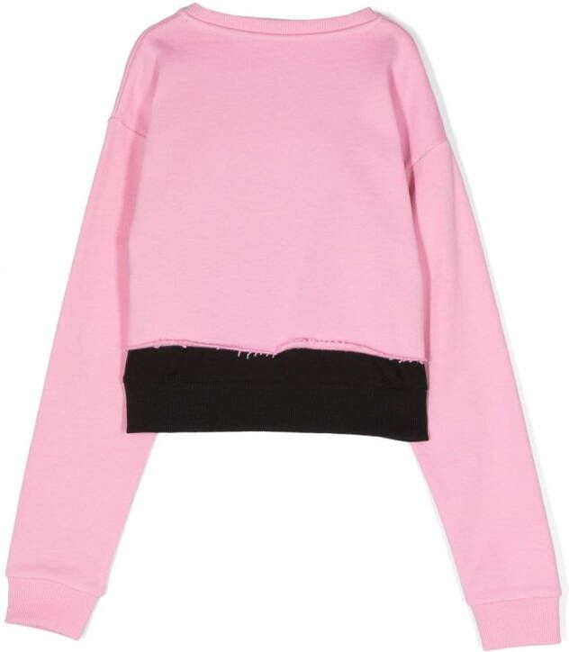 HUGO KIDS Sweater met logoprint Roze