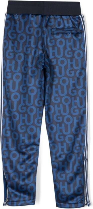 HUGO KIDS Trainingsbroek met logoprint Blauw