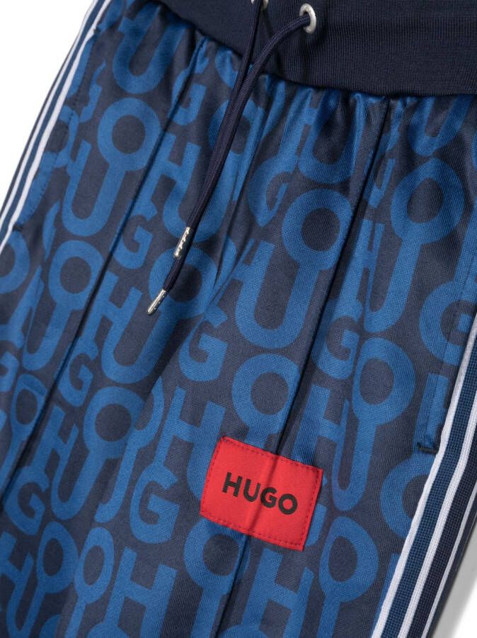 HUGO KIDS Trainingsbroek met logoprint Blauw