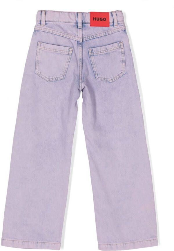HUGO KIDS Jeans met wijde pijpen Paars