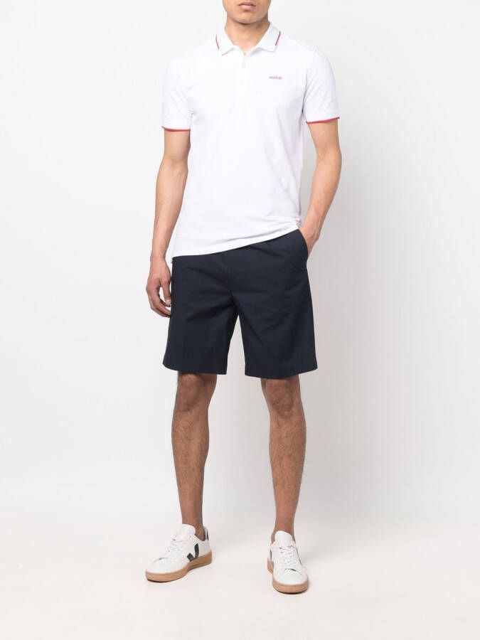 HUGO Poloshirt met logoprint Wit