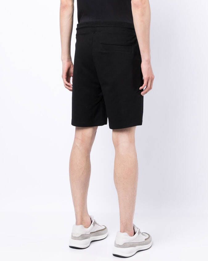HUGO Shorts met logoprint Zwart